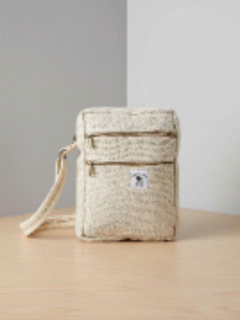 Hemp Crossbody Sling Bag For Travel And Shopping